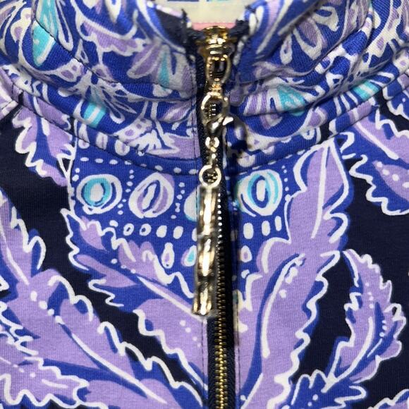 Lilly Pulitzer UPF 50+ Skipper Dress Lilac Verben Pop Up Coco Safari - New - XXS - Picture 4 of 15